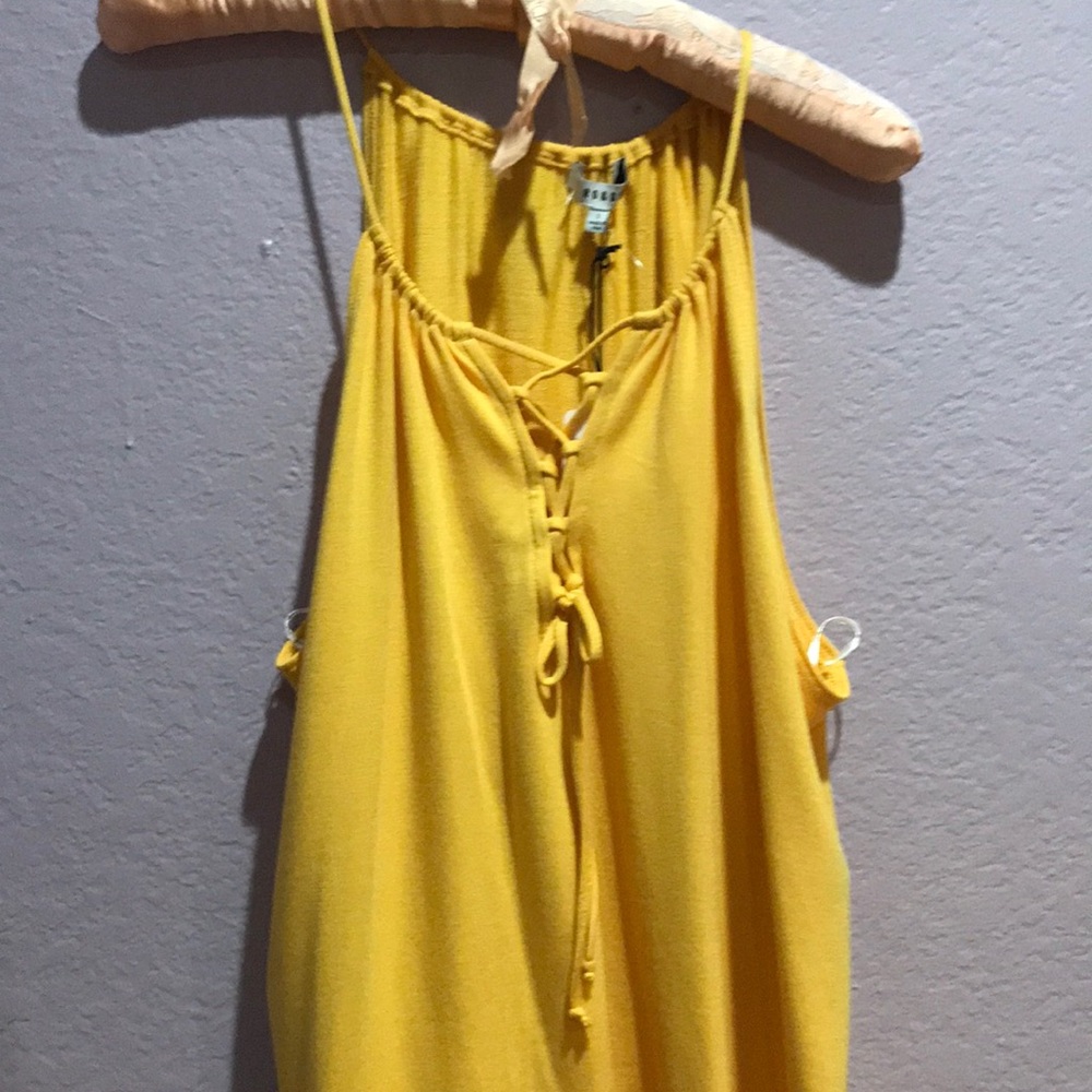 New yellow tank top